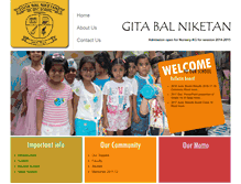 Tablet Screenshot of gitabalniketan.com